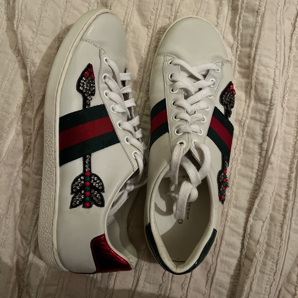 Gucci ace embroidered  shoes